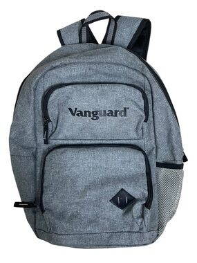 Vanguard Gray Backpack Laptop School Travel Bag Multi Pocket